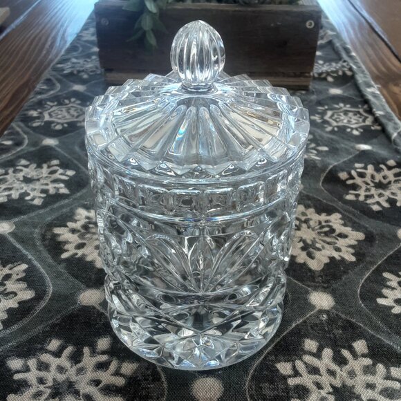 Vintage Crystal Clear Industries Coventry Crystal Candy Jar - Picture 1 of 6